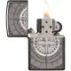 Зажигалка бензиновая ZIPPO Compass, черный лед (29232)