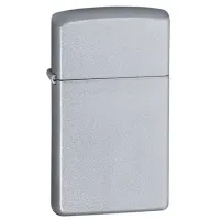 Зажигалка ZIPPO узкая SLIM SATIN CHROME (1605)