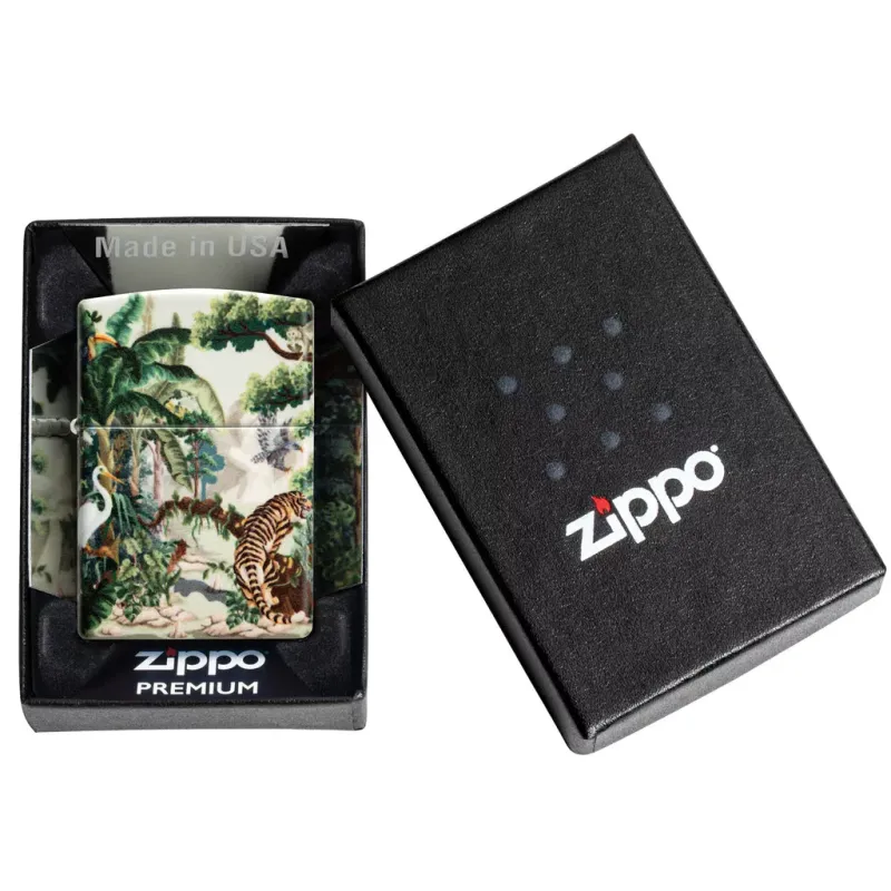 Зажигалка бензиновая Zippo Tiger In Jungle Design (46016)