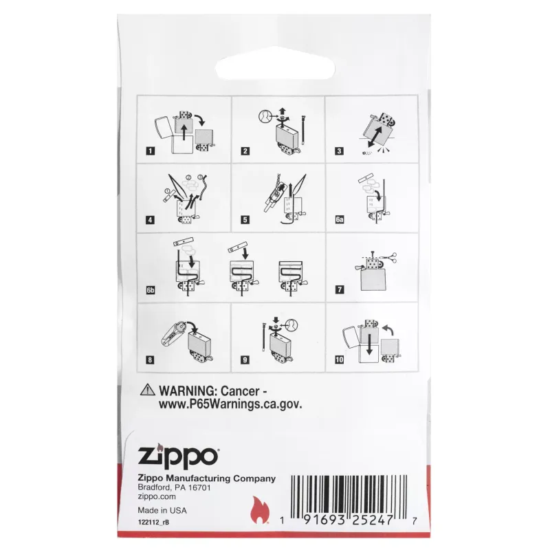 Ремкомплект "ZIPPO" 7 кульок вата та фетрова заглушка (122112)