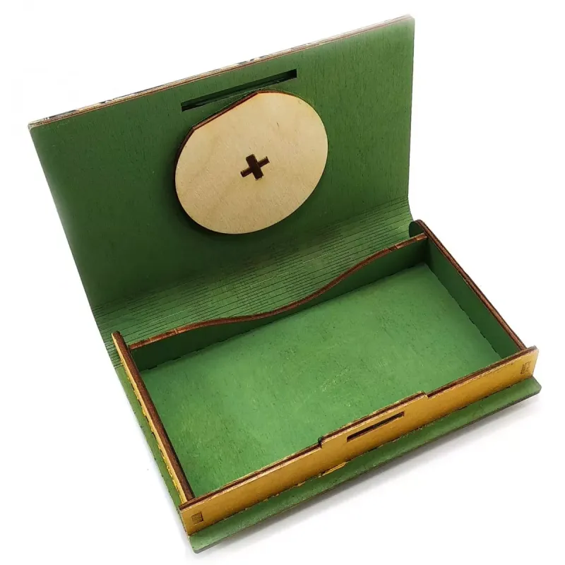 Шкатулка для денег с кодовым замком 12х17.5х3 см (DN32499)