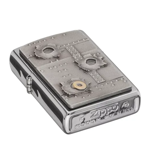Зажигалка бензиновая Zippo Bullet Holes 3D Следы от пуль (2004519)