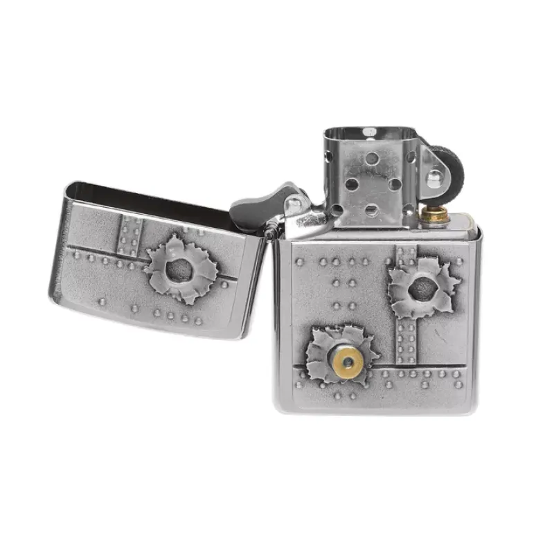 Зажигалка бензиновая Zippo Bullet Holes 3D Следы от пуль (2004519)