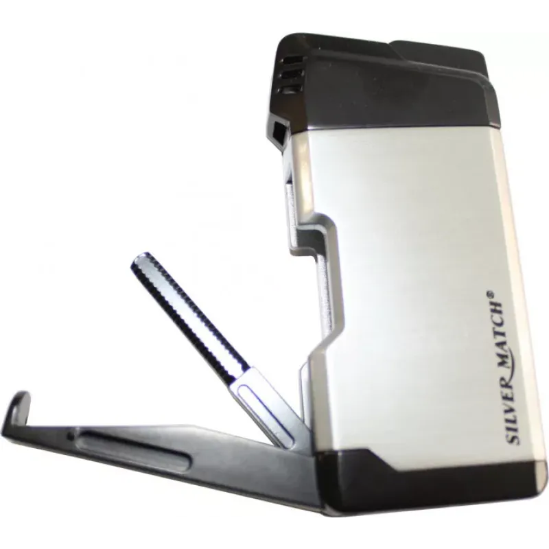 Зажигалка для трубки с двойником Silver Match Sm Hillingdon Piezo Lighter серебристый (40674225SL)