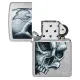 Зажигалка бензиновая ZIPPO CLASSIC Street Chrome Skull and Flame Design, хром (46587)