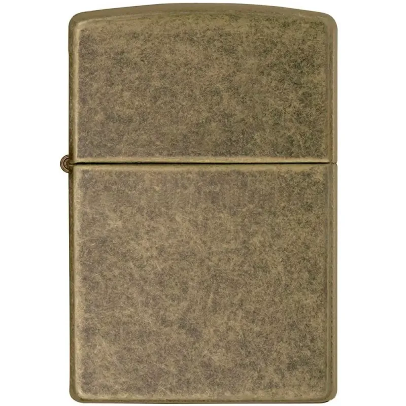 Зажигалка бензиновая ZIPPO FLAT BTM ANTIQUE BRASS (201 FB)