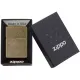 Зажигалка бензиновая ZIPPO FLAT BTM ANTIQUE BRASS (201 FB)