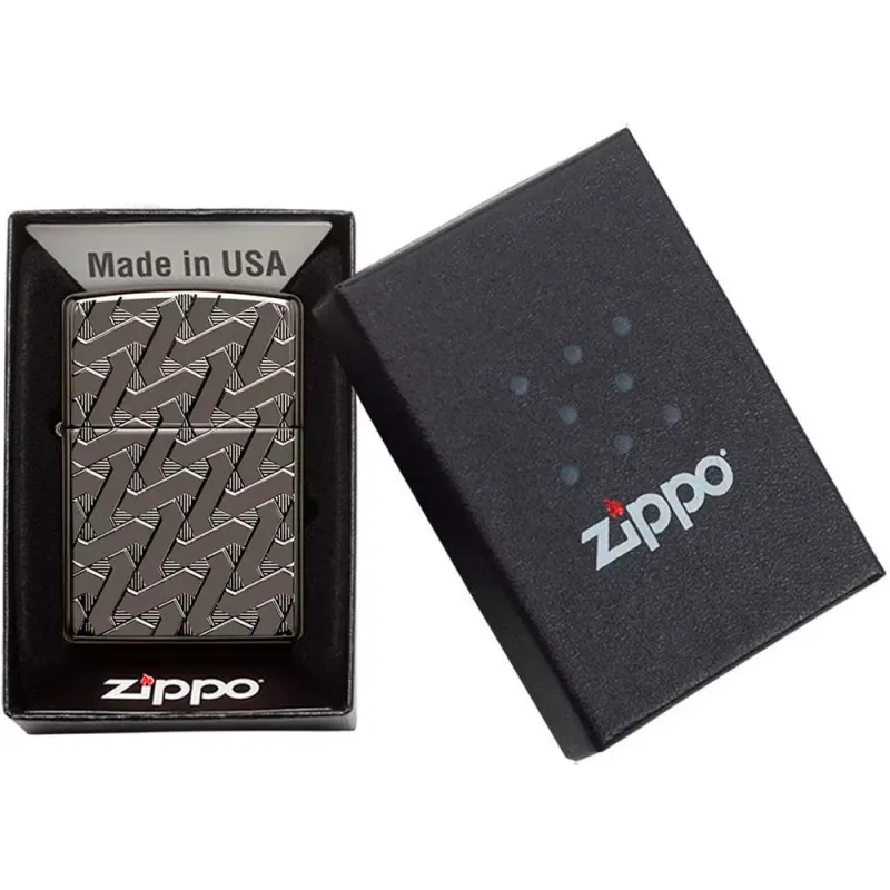 Зажигалка бензиновая армированная ZIPPO Armor® Geometric Weave Design Armor (49173)