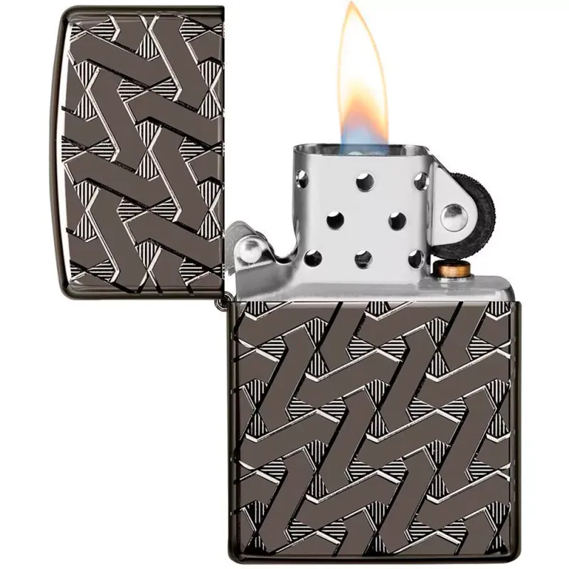 Зажигалка бензиновая армированная ZIPPO Armor® Geometric Weave Design Armor (49173)