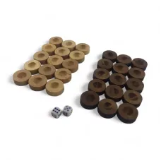 Фишки для нард DUKE 28 мм кубики в комплекте (DN35012A)