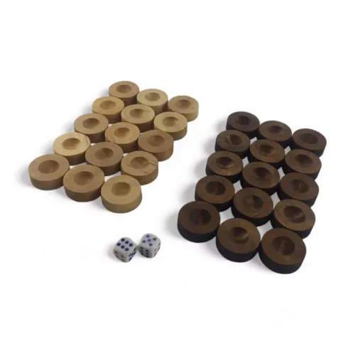 Нарды Фишки для нард DUKE 28 мм кубики в комплекте (DN35012A)