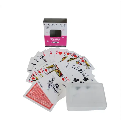 Гральні карти Карти гральні покерні пластикові Duke Trump 54 листа 86x62 мм (DN20275Red)