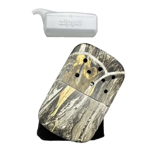 Туристичні грілки Каталітична бензинова грілка для рук на 12 годин "ZIPPO" , чехол, лійка-дозатор, рослинний камуфляж (2007905)