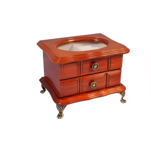 Ящики, комодики, шкафчики Комодик-сундучок для украшений King Wood, орех (JF-K2125C-2)