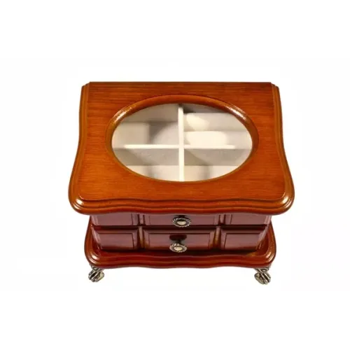 Ящики, комодики, шкафчики Комодик-сундучок для украшений King Wood, орех (JF-K2125C-2)