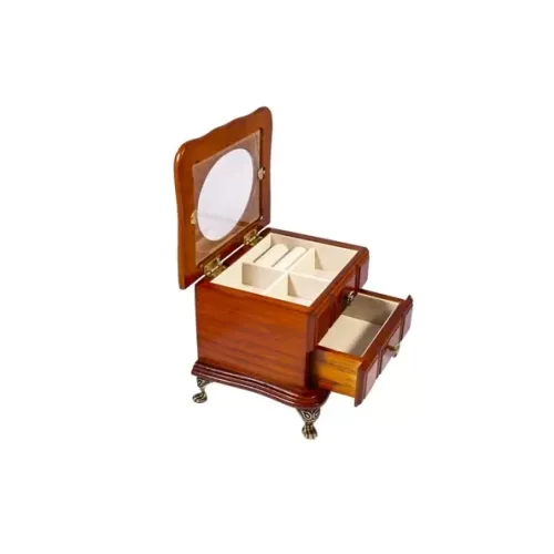 Ящики, комодики, шкафчики Комодик-сундучок для украшений King Wood, орех (JF-K2125C-2)