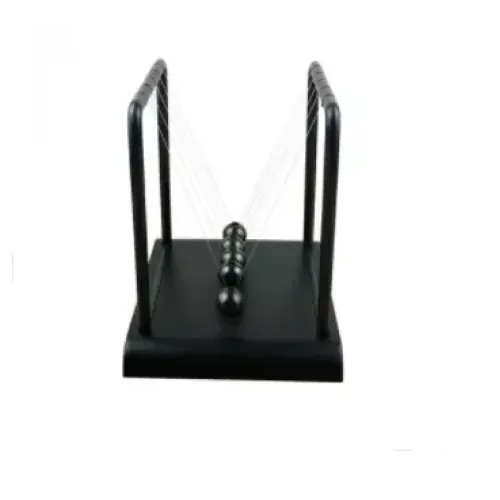 Приниматели решений и антистрессы Маятник Шары Ньютона антистресс инерционные (13,5х14х11,5 см) пластик, металл, черные (DN19376A)