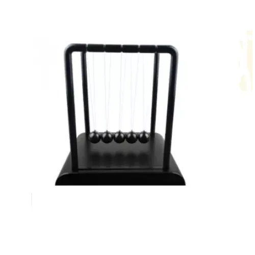 Приниматели решений и антистрессы Маятник Шары Ньютона антистресс инерционные (13,5х14х11,5 см) пластик, металл, черные (DN19376A)