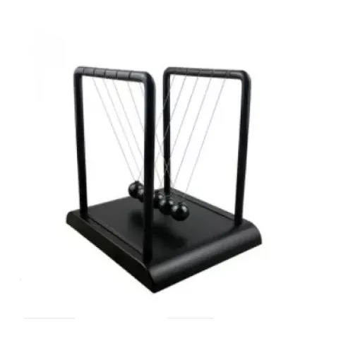 Приниматели решений и антистрессы Маятник Шары Ньютона антистресс инерционные (13,5х14х11,5 см) пластик, металл, черные (DN19376A)