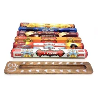 Набор благовоний Tulasi Духовный Рост с деревянной подставкой (DN34708)