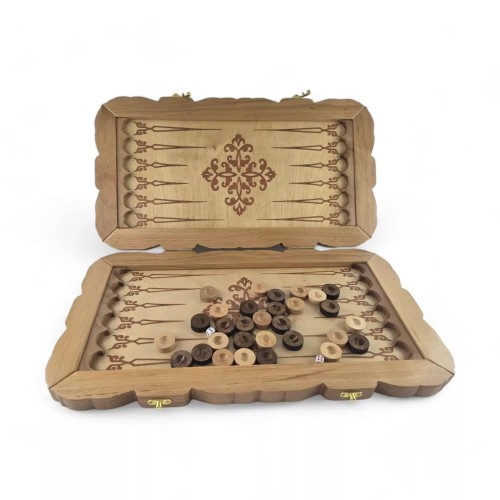 Нарди Нарди "Джин" масив дерева, різьблені, малюнок 53×29×5см (DN35221)