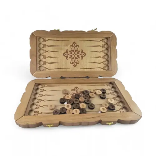 Нарди Нарди "Джин" масив дерева, різьблені, малюнок 53×29×5см (DN35221)