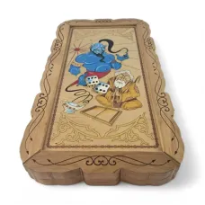 Нарди "Джин" масив дерева, різьблені, малюнок 53×29×5см (DN35221)