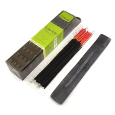 Пахощі з дерев'яною підставкою Tulasi Green Apple 40 аромапалочок (DN34430)