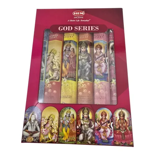 Набори пахощів Подарунковий набір пахощів 6 ароматівGod Series Hexa Gift Pack Неперевершена серія, 6 пачок по 15 г, міні-тримач (DN36547)