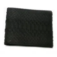 Портмоне Piton Bags зі шкіри пітона 11х9 см Чорне (DN32641)