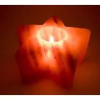 Подсвечник из гималайской соли 