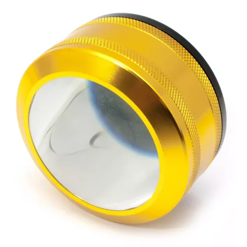 Компасы, лупы Универсальная увеличительная экранная лупа круглая, металл, золотистый, кратность 6Х d-7 см h-3,5 см (DN29773)
