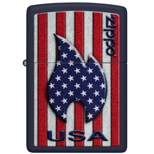 Бензиновые зажигалки Зажигалка бензиновая Zippo Patriotic Flame Design (48560)
