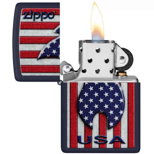 Бензиновые зажигалки Зажигалка бензиновая Zippo Patriotic Flame Design (48560)