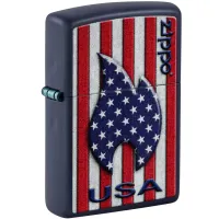 Зажигалка бензиновая Zippo Patriotic Flame Design (48560) Зажигалка бензиновая Zippo Patriotic Flame Design (48560)