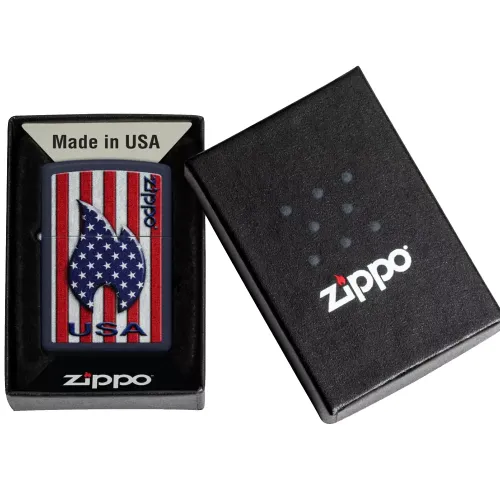 Бензиновые зажигалки Зажигалка бензиновая Zippo Patriotic Flame Design (48560)