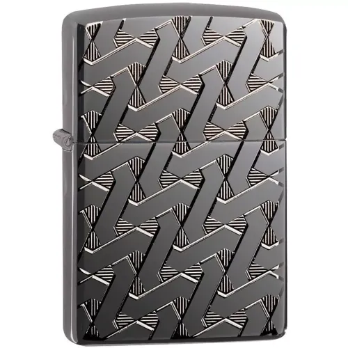 Бензинові запальнички Запальничка бензинова армована ZIPPO Armor® Geometric Weave Design Armor (49173)