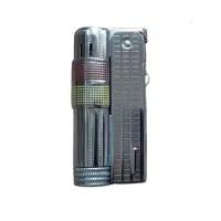 Зажигалка бензиновая IMCO Super 6700 Triplex Oil chrome yellow - red Two Tone, хром, красно-желтая (IM1800085)