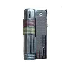 Запальничка бензинова IMCO Super 6700 Triplex Oil chrome yellow - red Two Tone, хром, червоно-жовта (IM1800085)