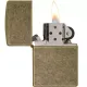 Бензиновые зажигалки Зажигалка бензиновая ZIPPO FLAT BTM ANTIQUE BRASS (201 FB)