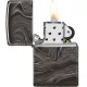 Бензиновые зажигалки Зажигалка бензиновая Zippo Marble Pattern Design черный мрамор (49812)