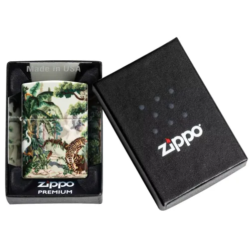 Бензинові запальнички Запальничка бензинова Zippo Tiger In Jungle Design (46016) Бензинові запальнички Запальничка бензинова Zippo Tiger In Jungle Design (46016)