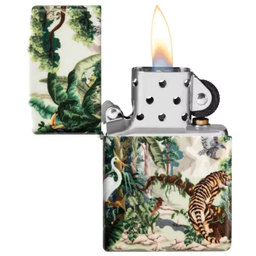 Бензинові запальнички Запальничка бензинова Zippo Tiger In Jungle Design (46016) Бензинові запальнички Запальничка бензинова Zippo Tiger In Jungle Design (46016)