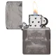 Бензиновые зажигалки Зажигалка бензиновая ZIPPO Wolves Design Harley-Davidson®, черный лед (48799)