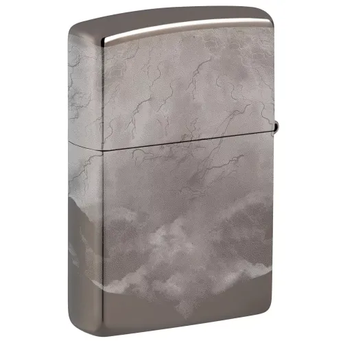 Бензиновые зажигалки Зажигалка бензиновая ZIPPO Wolves Design Harley-Davidson®, черный лед (48799)