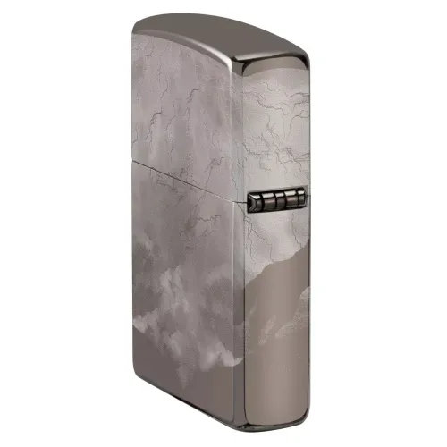 Бензиновые зажигалки Зажигалка бензиновая ZIPPO Wolves Design Harley-Davidson®, черный лед (48799)