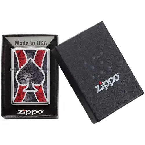 Бензинові запальнички Запальничка бензиновая Zippo Ace High Polis (28952)