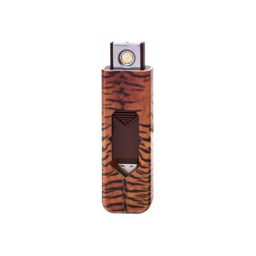 Бензинові запальнички Запальничка безполум'яна Champ Animalskin usb Коричневий (40406002)