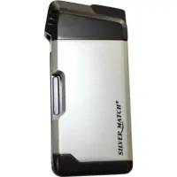 Запальничка для трубки із двійником Silver Match Sm Hillingdon Piezo Lighter сріблястий (40674225SL) Запальничка для трубки із двійником Silver Match Sm Hillingdon Piezo Lighter сріблястий (40674225SL)