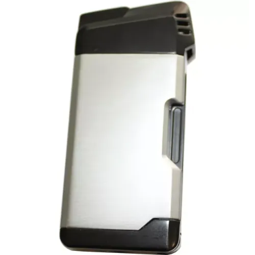 Бензинові запальнички Запальничка для трубки із двійником Silver Match Sm Hillingdon Piezo Lighter сріблястий (40674225SL)